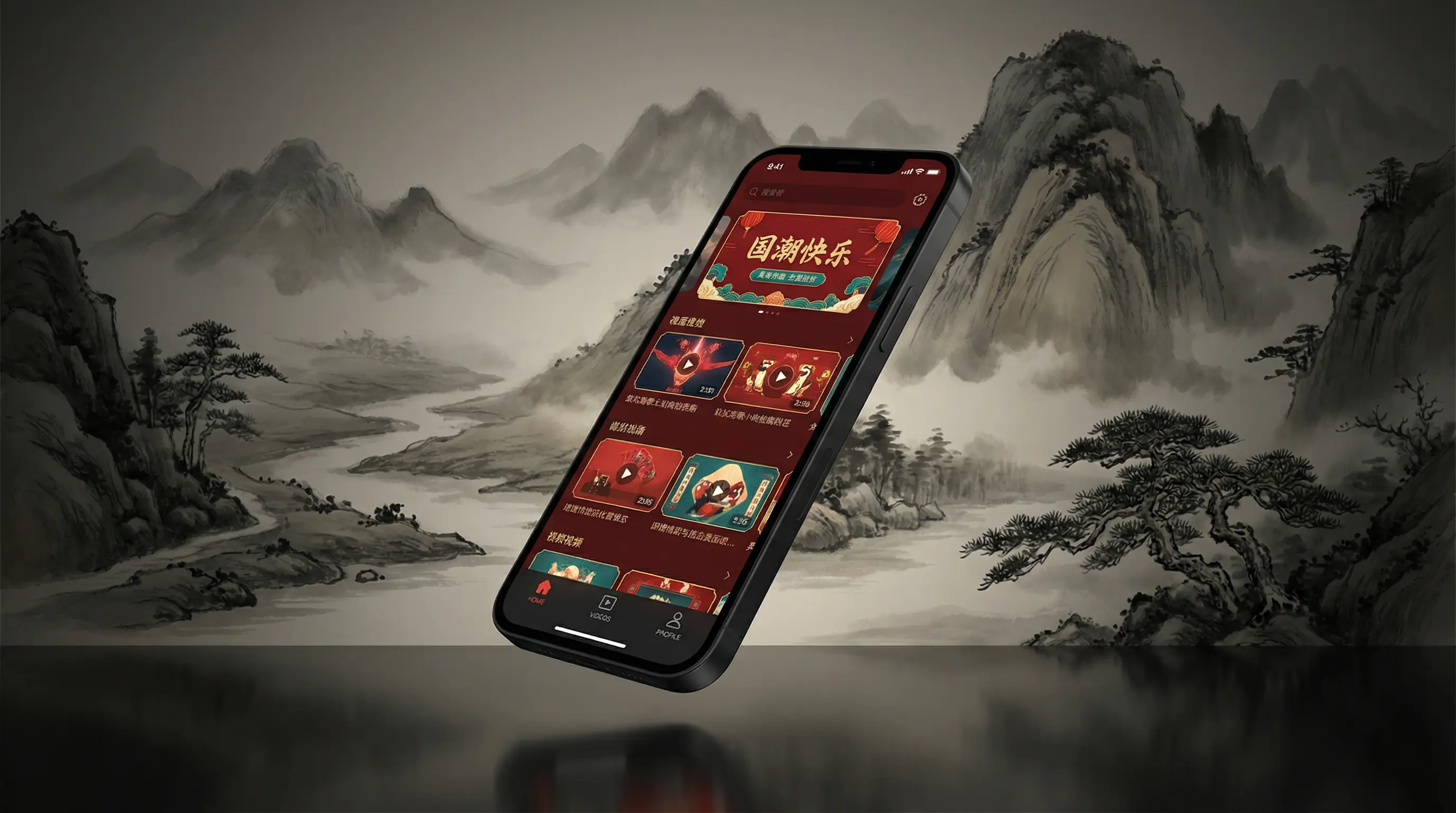 国产小视频 移动端APP界面展示